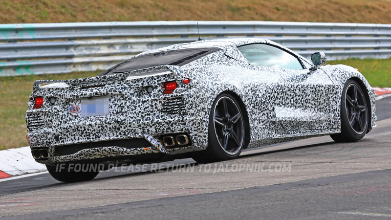 Illustration for article titled Here's The Mid-Engine 2020 Chevrolet Corvette Storming The NĂĽrburgring